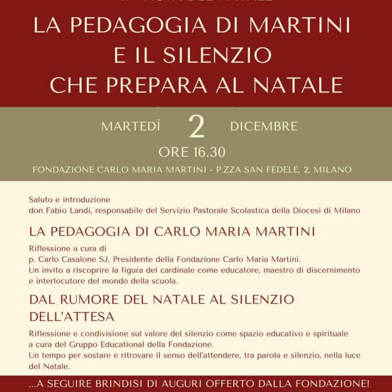 Momento di sosta per gli insegnanti alla Fondazione Carlo Maria Martini